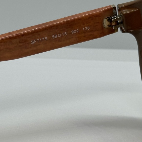 Salvatore Ferragamo Dark Brown Sunglasses - Picture 6 of 7